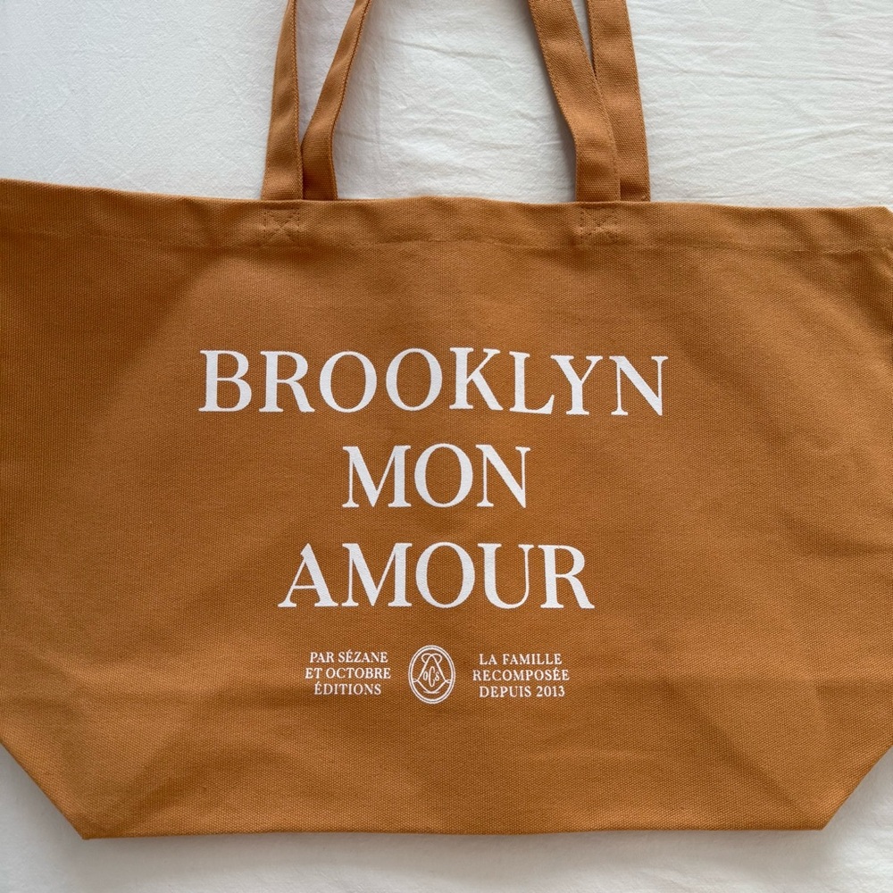 Sezane Brooklyn Mon Amour Tote Bag - Picture 4 of 7